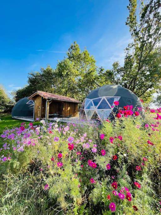Dome Insolite Lichen Jacuzzi Et Petits-Dejeuners Inclus Gondrin Exterior photo