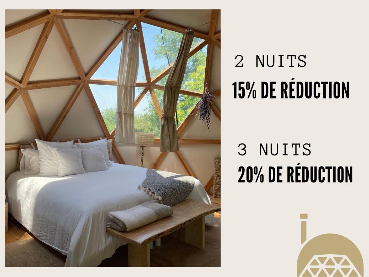 Dome Insolite Lichen Jacuzzi Et Petits-Dejeuners Inclus Gondrin Exterior photo